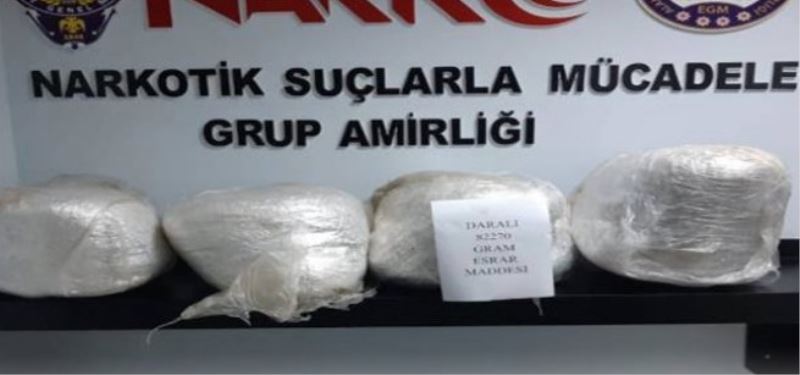 82 Kilo Esrar Ele Geçirildi