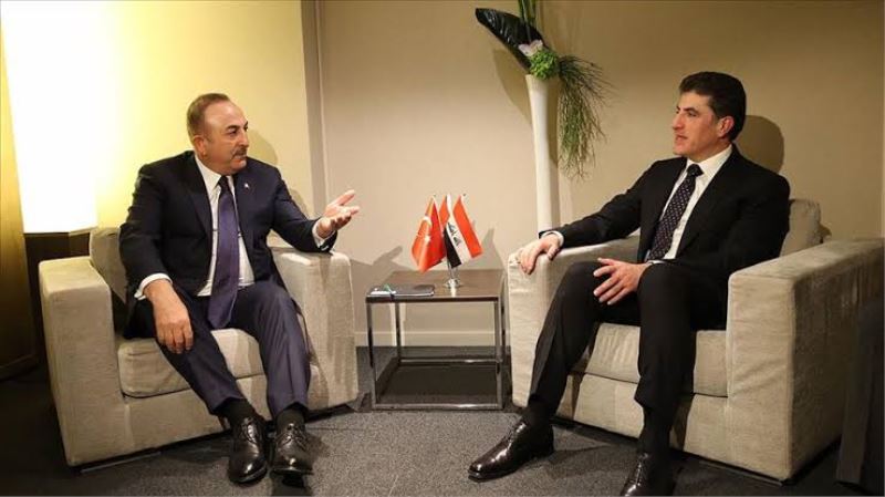 Bakan Çavuşoğlu, IKBY Başkanı Neçirvan Barzani ile görüştü